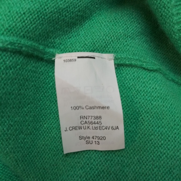 J. Crew Italian Cashmere Boyfriend V-Neck Sweater - Picture 7 of 7